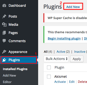 WordPress Add New Plugin