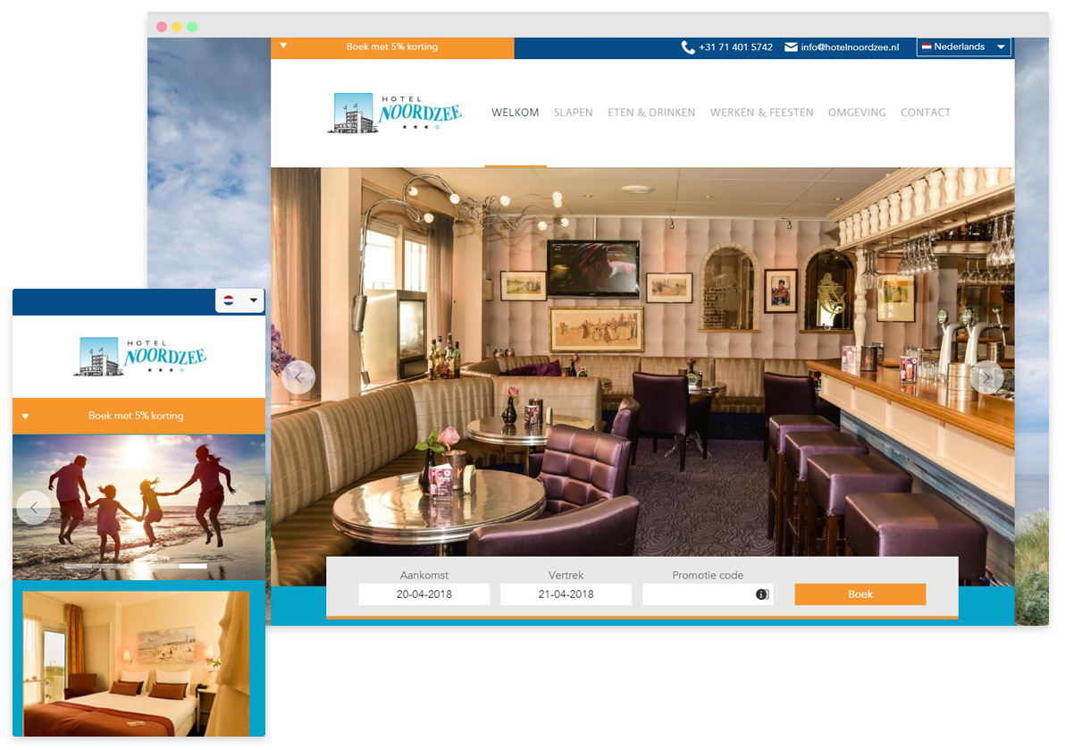 thiết kế trang web khách sạn