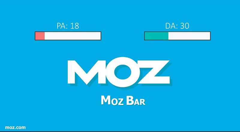 Công cụ MOZ với 2 chỉ số DA, PA trên MOZ bar phổ biến trong seo
