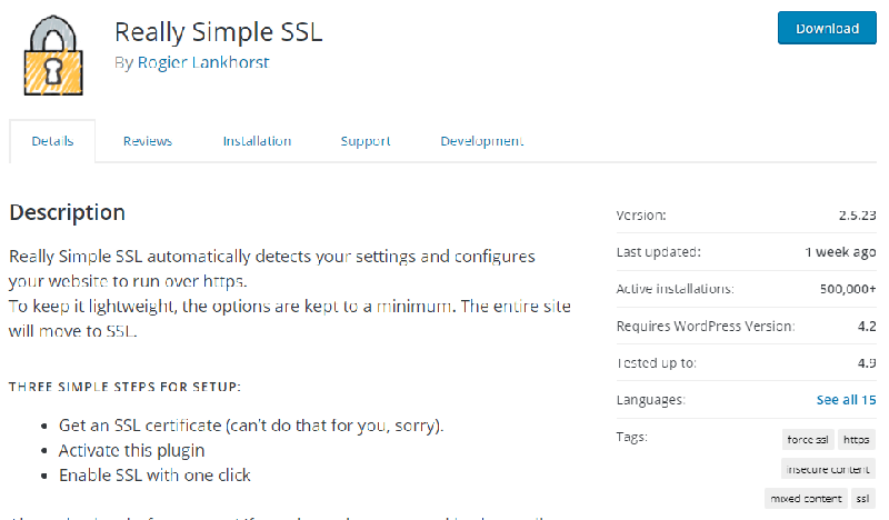 Plugin Real Simple SSl