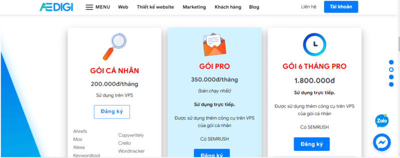 Mua chung tài khoản SEMScoop giá rẻ