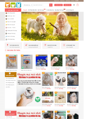 Website bán chó cảnh với đầy đủ thông tin