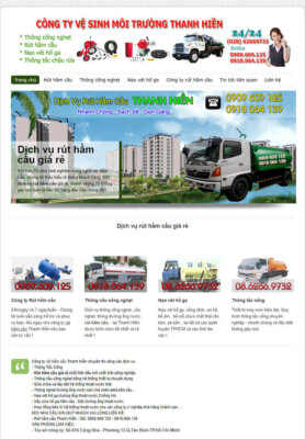 thiết kế website rút hầm cầu tại Huế 