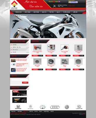 Cách để thiết kế website phụ tùng xe máy chuẩn 1
