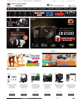 Thiết kế website cửa hàng máy ảnh tại Huế