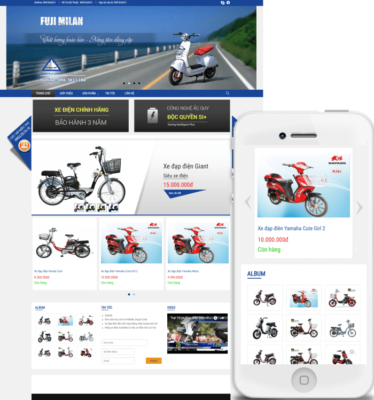 thiết kế website xe đạp điện tại Huế