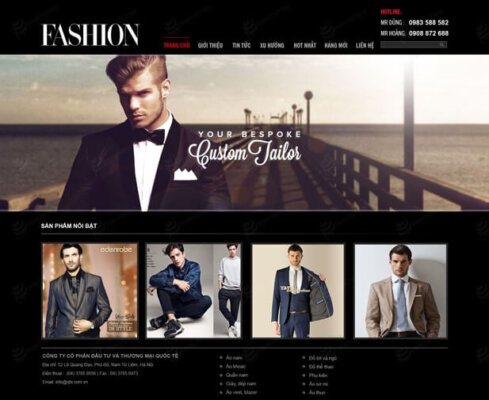 Thiết kế website áo khoác nam hiệu quả và chuyên nghiệp 4