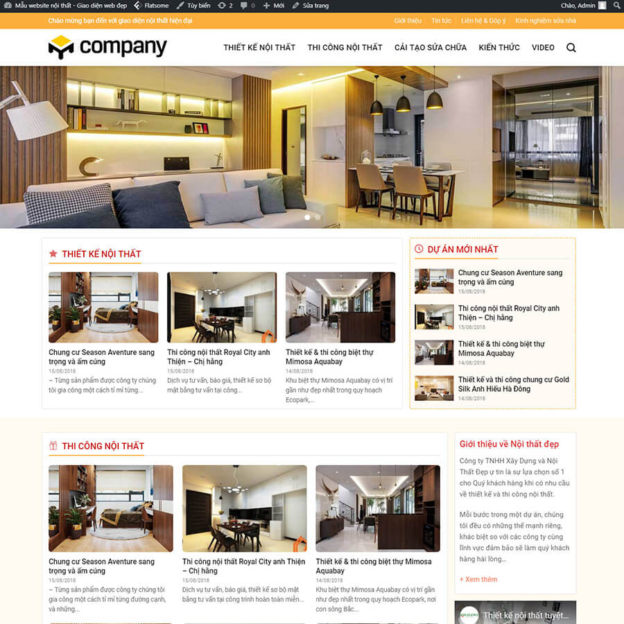 Thiết kế website đồ gỗ nội thất tại Huế 
