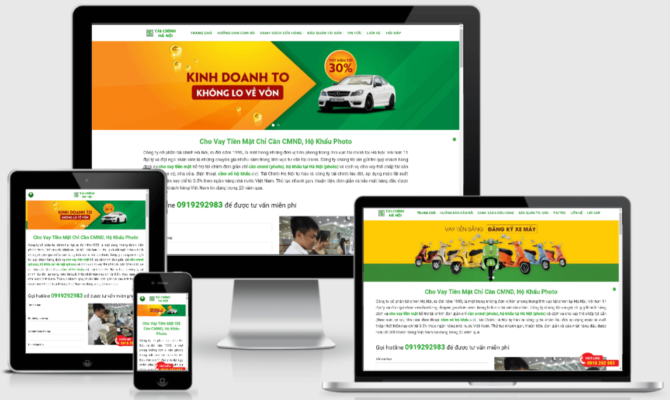 Thiết kế website vay tiền tại Huế tạo sự uy tín chuyên nghiệp 14