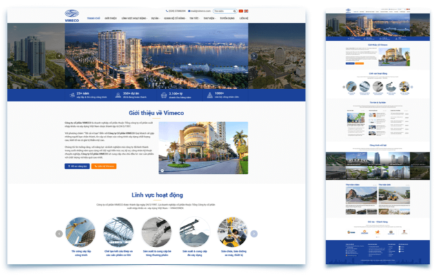 Tiếp cận khách hàng với thiết kế website công ty xây dựng 4