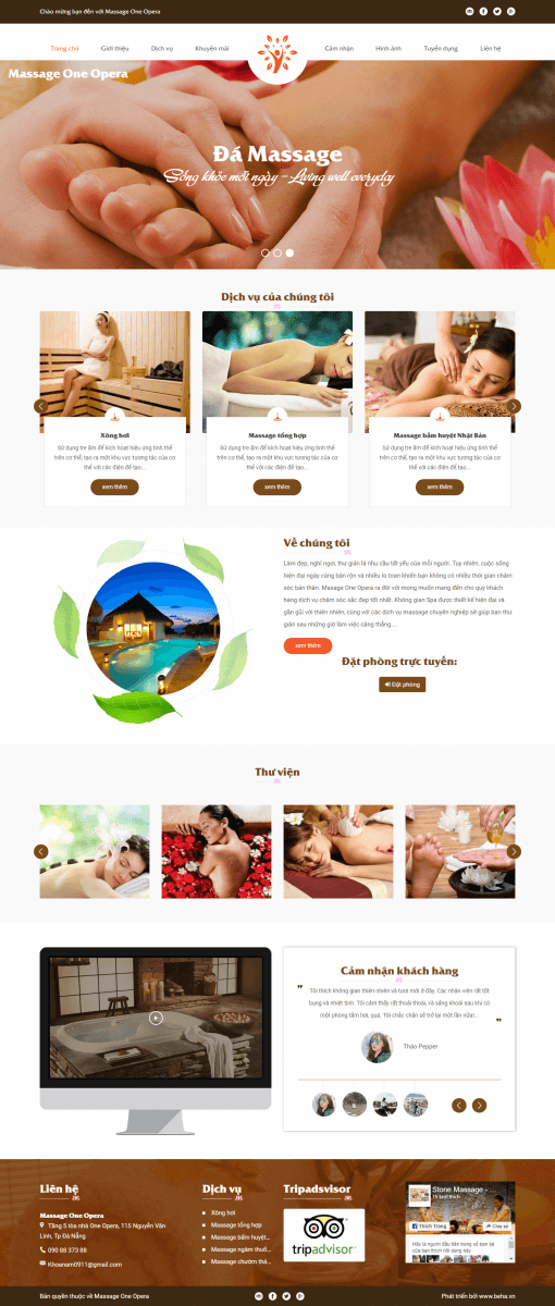 Thiết kế website massage giao diện đẹp thu hút khách hàng 4