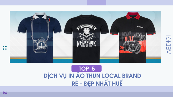 Top 5 dịch vụ in áo thun local brand rẻ - đẹp nhất Huế