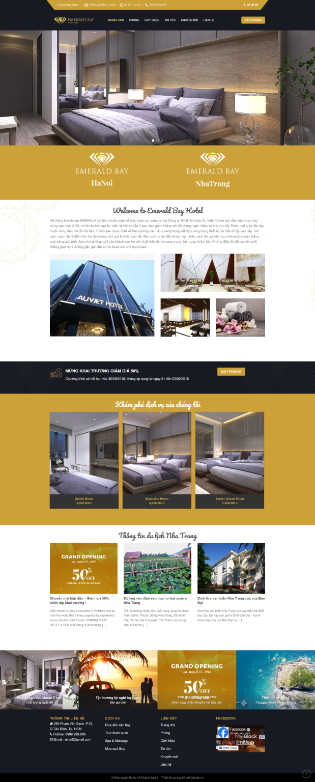 Mẫu website kinh doanh Khách sạn & resort 7