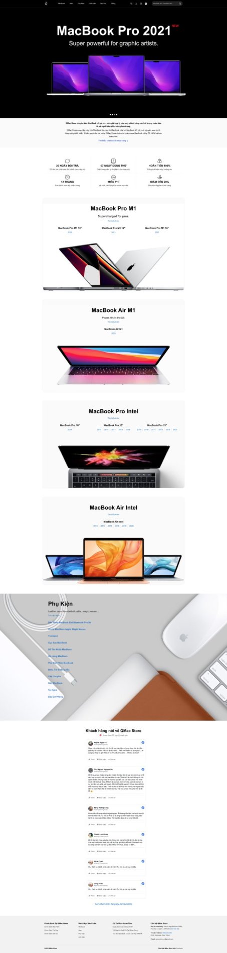 Mẫu website bán macbook qmacstore 10